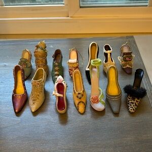 Vintage miniature shoe collection